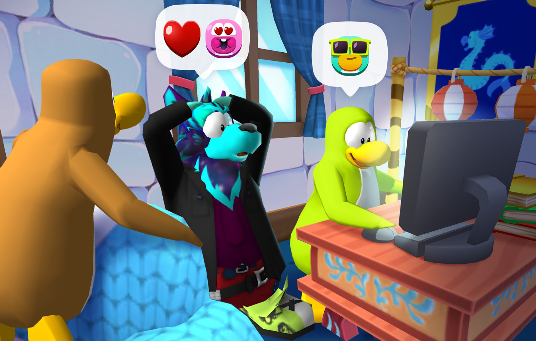 Club penguin island computer game